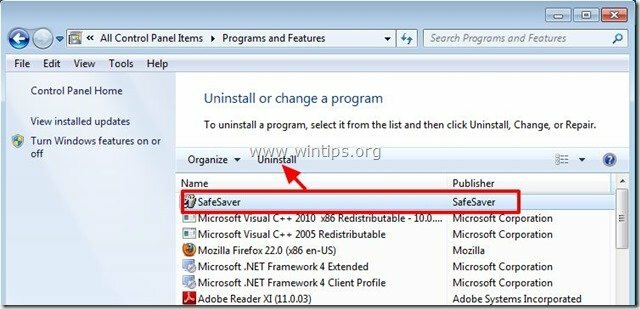 ถอนการติดตั้ง-safesaver