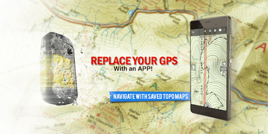 Beste Google Map-alternatief - BackCountry Navigator TOPO GPS