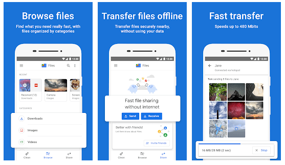 Files by Google – Очистіть місце на телефоні