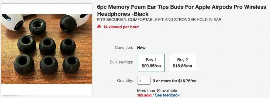 Tredjeparts AirPods Pro Eartips eBay