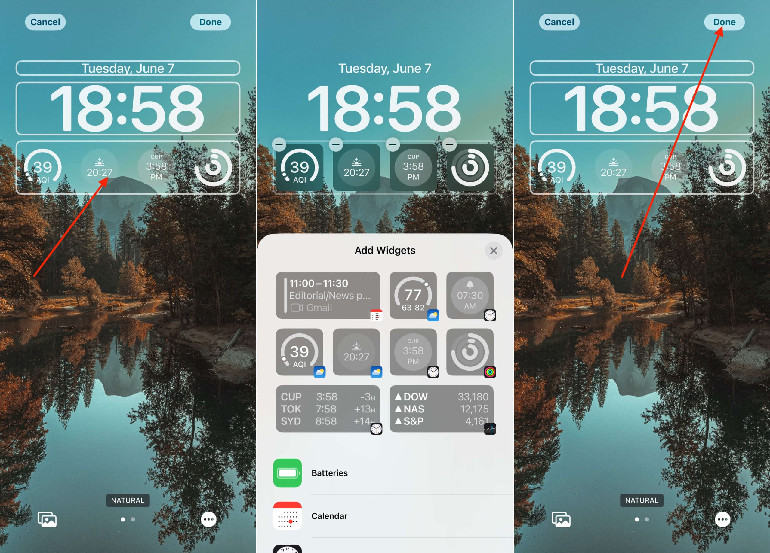 Comment ajouter des widgets à l'écran de verrouillage de l'iPhone - 2