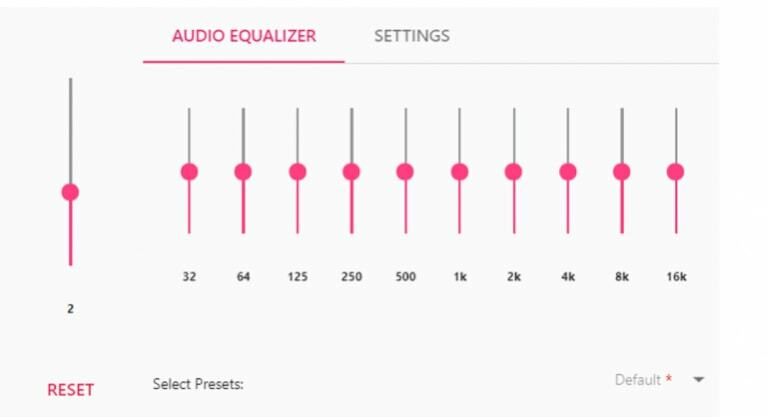 Ecualizador de audio EQ