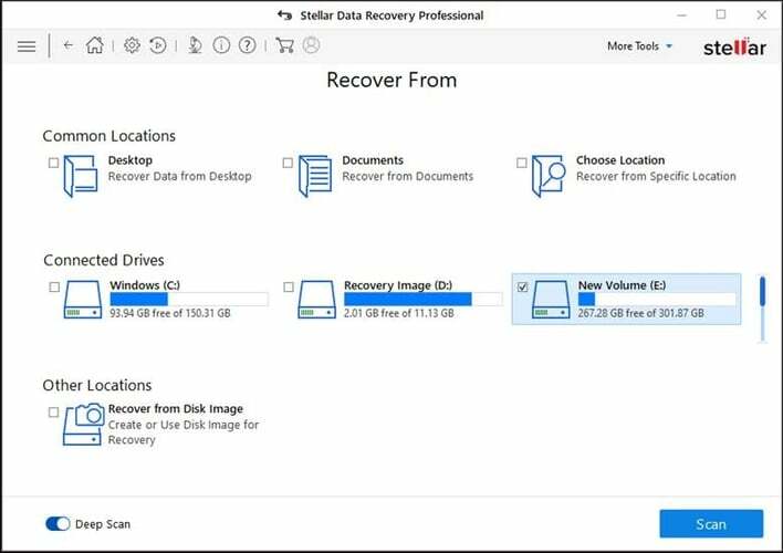 Stellar Data Recovery لنظام التشغيل Windows