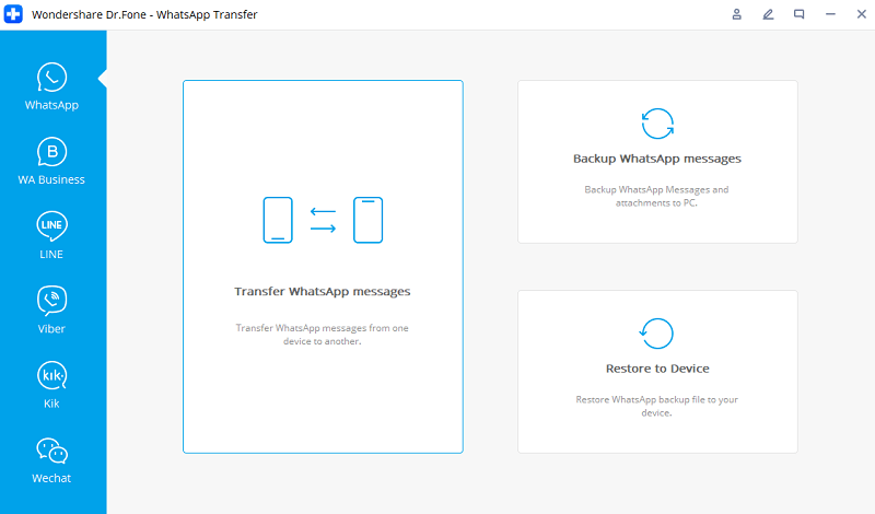 Wondershare Dr. Fone - Whatsapp Transferi