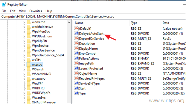 تعطيل DelayedAutoStart