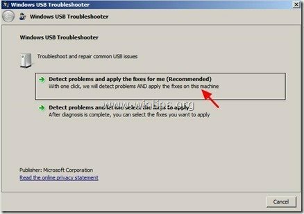 نظام التشغيل windows-7-fix-it-USB