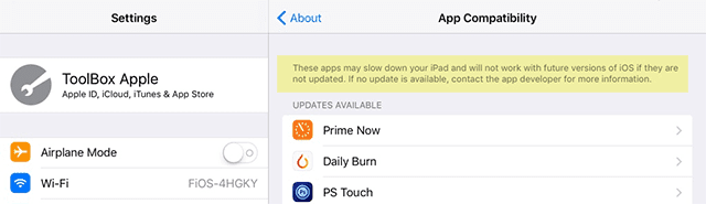 วิธีตรวจสอบความเข้ากันได้ของแอพใน iOS 10.3