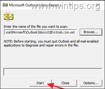 opravit soubor outlook ost