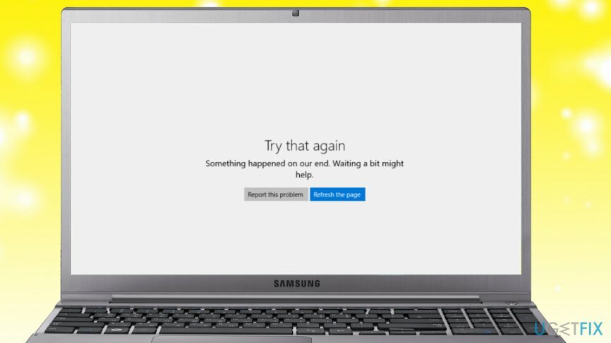 Message d'erreur du Windows Store