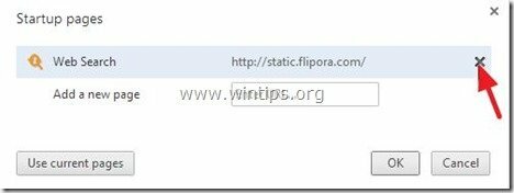 flipora-homepage entfernen