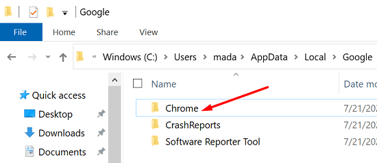 chrome-local-app-data-folder