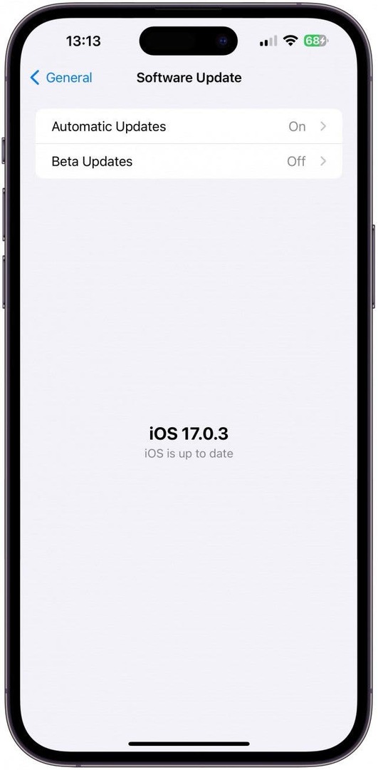 सुनिश्चित करें कि आपका iPhone नवीनतम iOS संस्करण चला रहा है।