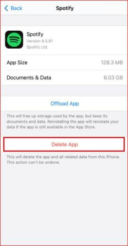 Ta bort appen från iPhone eller iPad