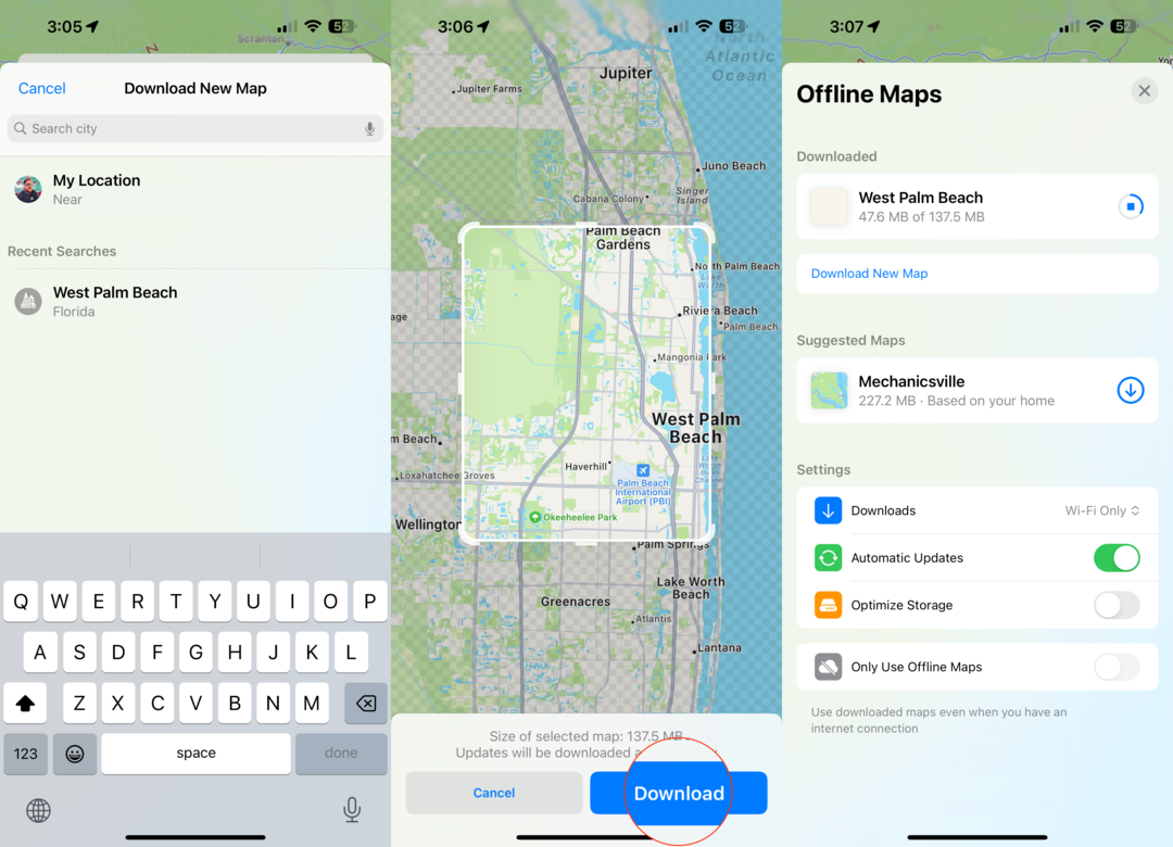 Como baixar mapas offline no Apple Maps no iOS 17 - 2