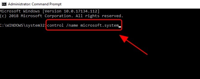 όνομα ελέγχου microsoft.system