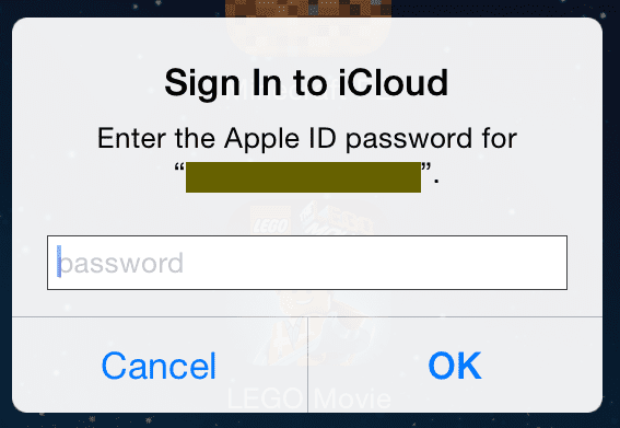 Senha repetida do icloud pop-up bug de loop de login do iCloud