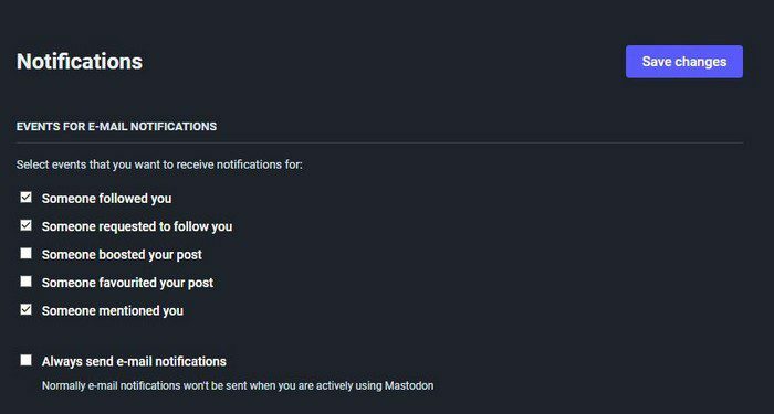 Notifications Mastodonte