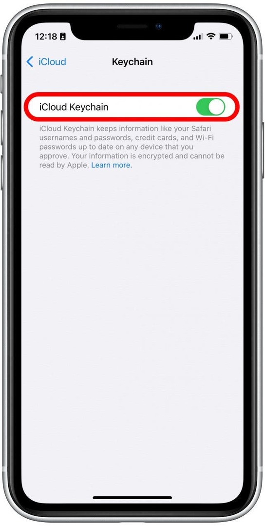 tænd iphone nøglering til iphone password manager