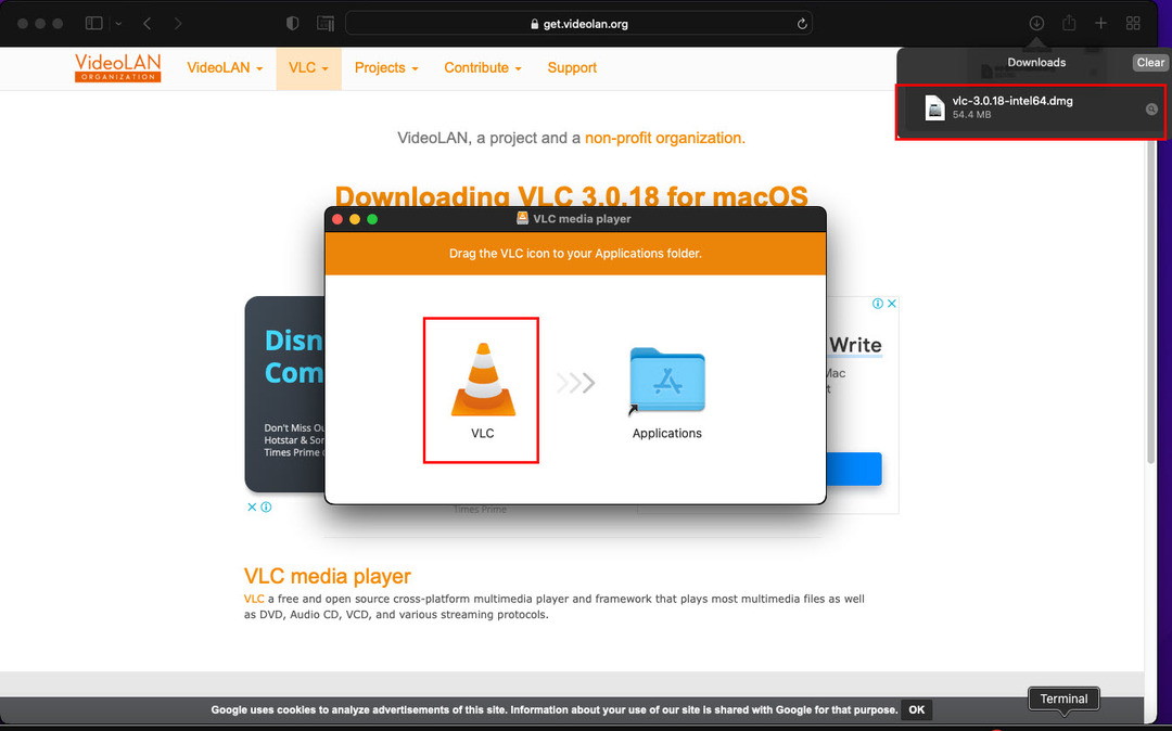 Laste ned og installere VLC
