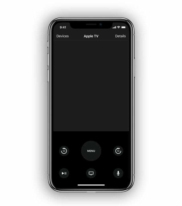 apple tv remote app på iPhone