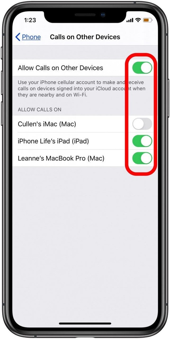 basculer sur ipad ou ipod touch pour passer et recevoir des appels