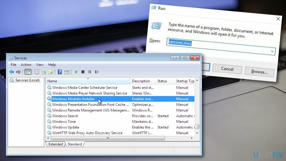 Corrigir a proteção de recursos do Windows não pôde iniciar o serviço de reparo