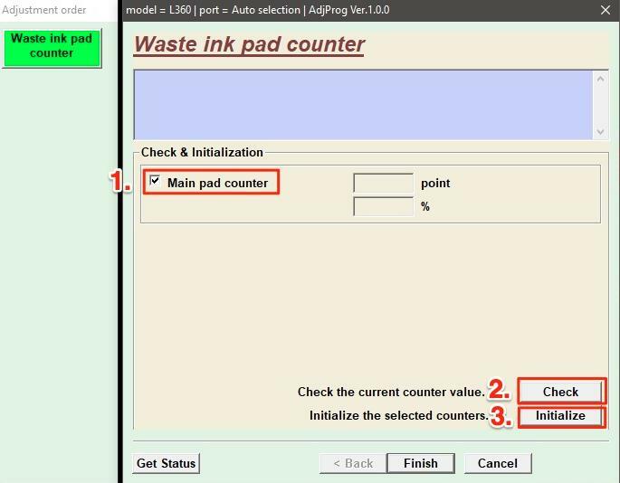 cochez la case à côté de l'option Compteur de pad principal