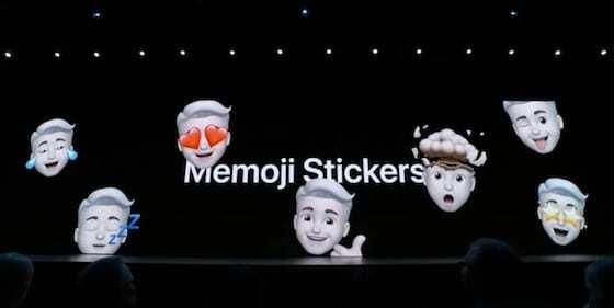 iOS 13 - Pegatinas de Memoji