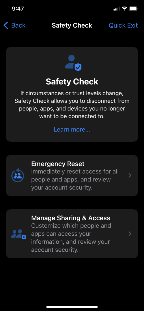 Consejos de iOS 16 para mantener tu iPhone seguro Comprobación de seguridad