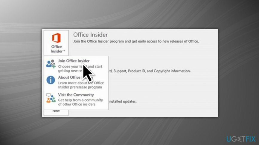 เข้าร่วม Office Insider