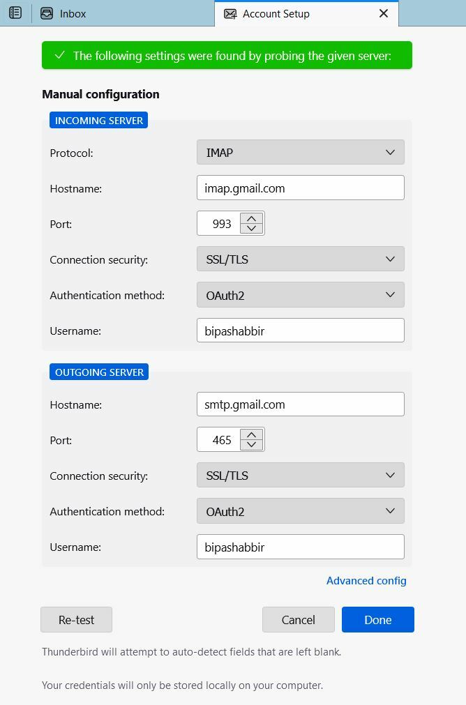 El. pašto paskyros pridėjimo prie „Mozilla Thunderbird“ vadovas