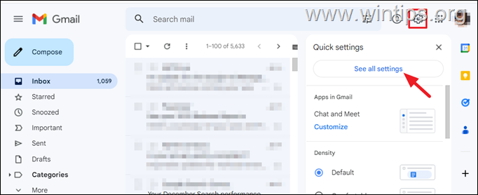 Google Mail-Einstellungen