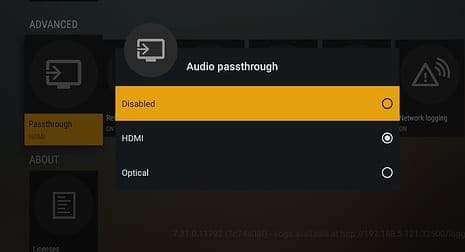 Audio-passthrough-plex-nastavitve