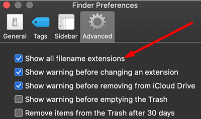 show-all-filename-extensions-mac
