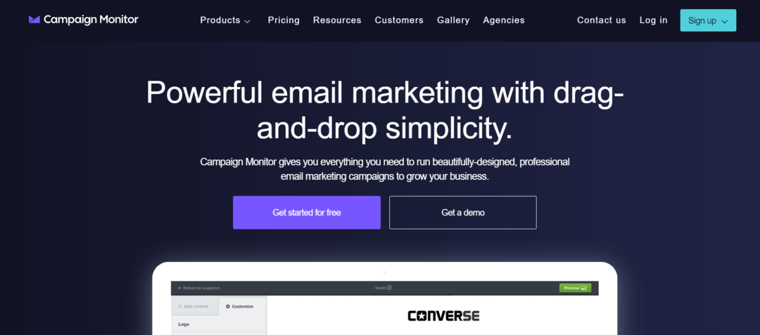 Campaign Monitor - Το καλύτερο λογισμικό μάρκετινγκ ηλεκτρονικού ταχυδρομείου