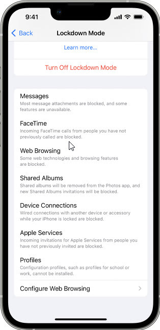 iOS 16 Beta 3 bietet Sperrmodus für iPhone und iPad (Foto: Mit freundlicher Genehmigung von Apple)