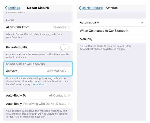 Cum să activați sau să dezactivați Nu deranjați în timp ce conduceți pe iPhone