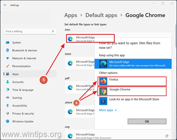 Cara mengatur browser default pada Windows 11