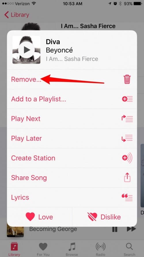 comment supprimer des chansons d'iTunes