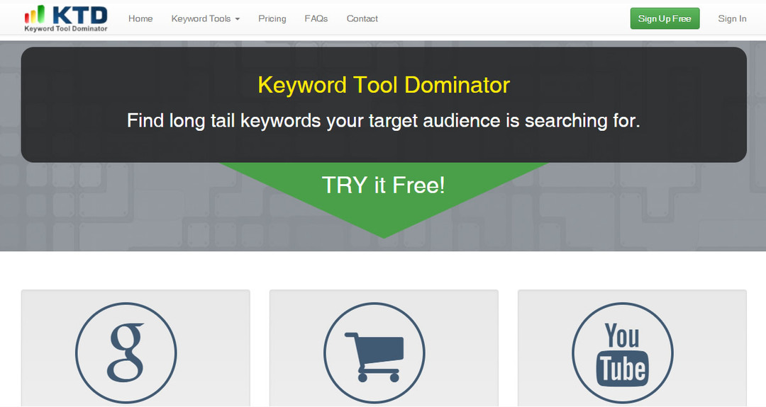 Keyword-Tool-Dominator für die YouTube-Keyword-Recherche