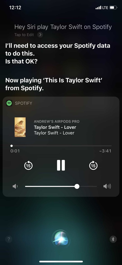 Zvok AirPod na Spotify 3