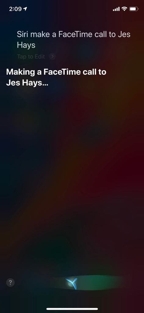 користите Сири да бисте упутили Фацетиме позив