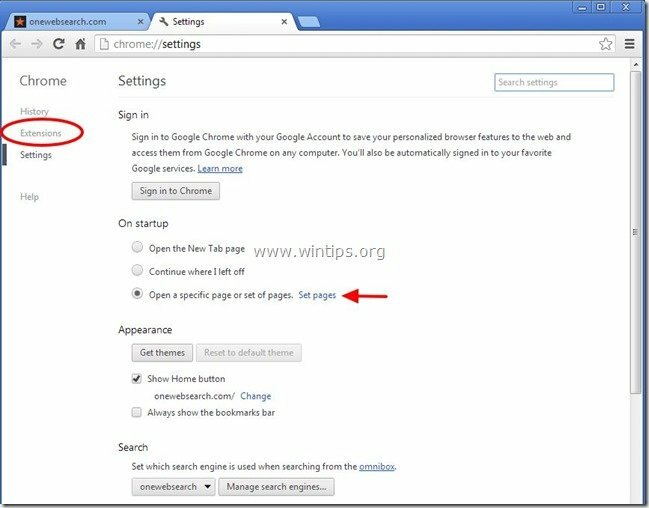 remove-onewebsearch-homepage-chrome