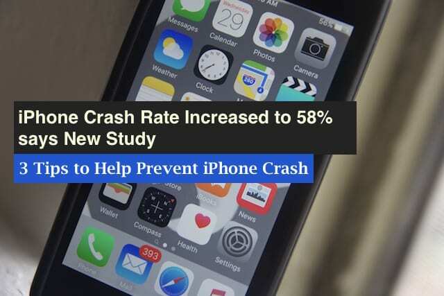 Nasveti za preprečevanje zrušitev iPhone-a