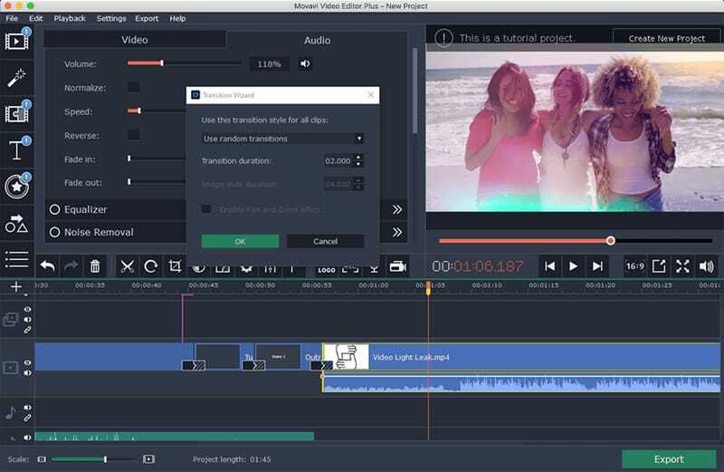 Movavi Video Editor. موفافي محرر الفيديو