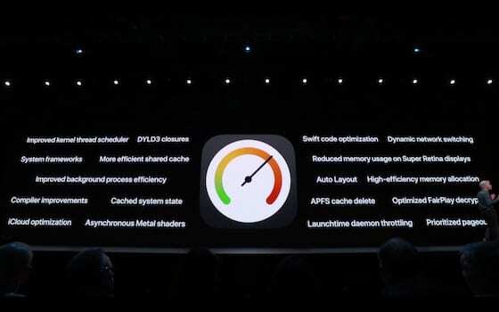 iOS 13 - Hastighet