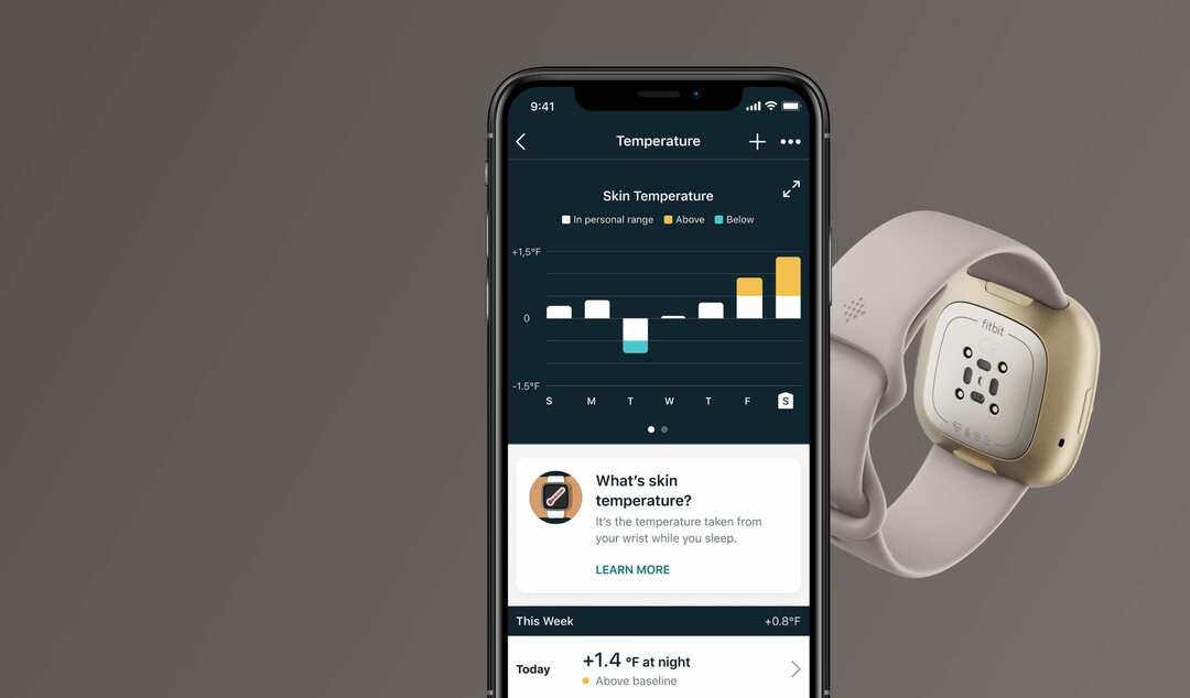 Fitbit Sense Cilt Sıcaklığı