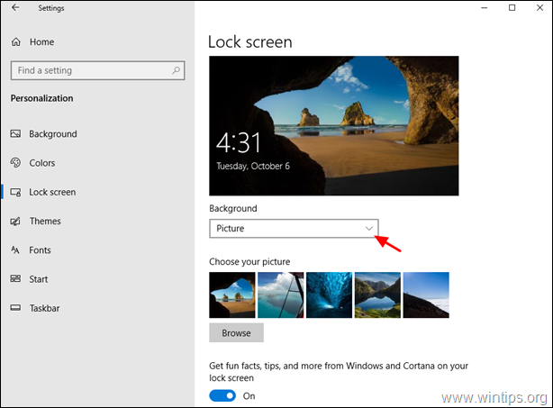 FIX Windows Spotlight zit vast op een afbeelding