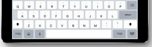 Panel klávesových skratiek iPhone, iPad zmizol, opraviť