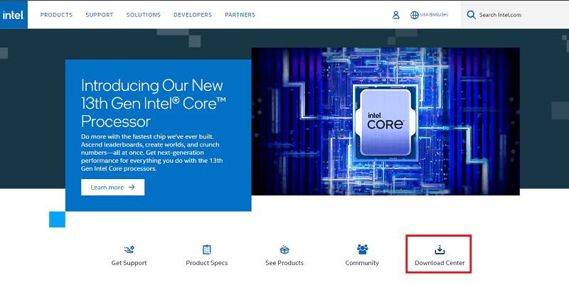 Intel — Центр загрузки